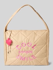 Handtas met Statement-stitching van miss goodlife Beige - 20