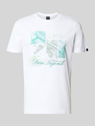 t-shirt z nadrukiem z logo i okrągłym dekoltem od PME Legend - 3