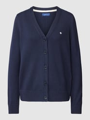 Cardigan mit Label-Detail von Gant Blau / Türkis - 8