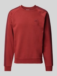 Sweatshirt mit Label-Stitching von adidas Originals Rot - 12