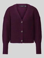 Oversized Strickjacke mit V-Ausschnitt Modell 'LEA' von VERO MODA - 8