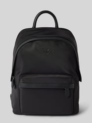 Rucksack mit Label-Applikation von Emporio Armani Schwarz - 20