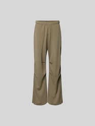 Stoffhose mit elastischem Bund von MM6 Maison Margiela Beige - 11