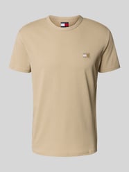 Regular Fit T-Shirt reiner Baumwolle von Tommy Jeans Beige - 39