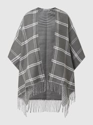 Poncho mit Fransen Modell 'Atona' von Opus Grün - 47
