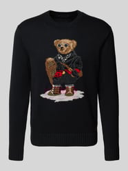 Sweter z dzianiny z mieszanki bawełny i kaszmiru z nadrukiem z motywem od Polo Ralph Lauren - 18