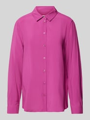 Regular fit overhemdblouse van viscose met deelnaden van Seidensticker Fuchsia - 15