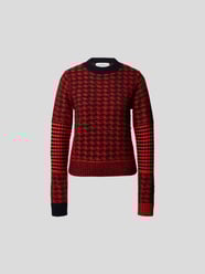 Pullover mit Allover-Muster von Victoria Beckham Rot - 7