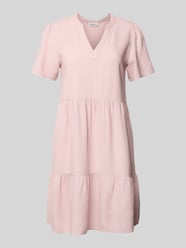 Comfort Fit Freizeitkleid aus Viskose-Leinen-Mix Modell 'TIRI-CARO' von Only Pink - 45