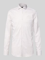 Slim Fit Businesshemd aus Baumwoll-Mix Modell 'HANK' von BOSS Beige - 27