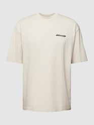 Oversized T-Shirt mit Label-Print Modell 'CRAIL' von Pegador Beige - 46