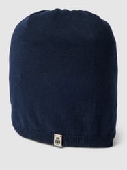 Gebreide muts met labeldetail van Roeckl Blauw - 23