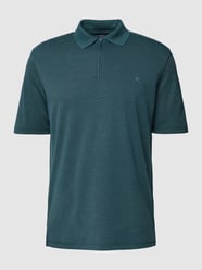 Poloshirt mit Reißverschluss von Christian Berg Men Türkis - 15