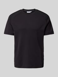 T-Shirt mit Label-Detail Modell 'MIX MEDIA' von CK Calvin Klein Schwarz - 4