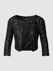 Bolero met pailletten van Paradi Grijs / zwart - 20