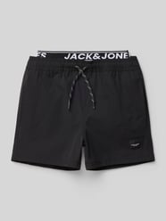 Badehose mit elastischem Logo-Bund Modell 'MAUI' von Jack & Jones - 4