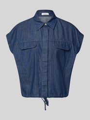 Regular Fit Kurzarmbluse aus reiner Baumwolle Modell 'Fulisma' von OPUS - 18