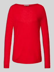 Wollpullover mit U-Boot-Ausschnitt von Christian Berg Woman Selection Rot - 24