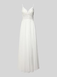 Regular Fit Brautkleid mit floralem Spitzenbesatz von Luxuar - 44