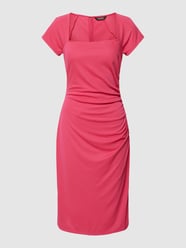 Knielange jurk met vierkante hals, model 'KARONIE' van Lauren Ralph Lauren Roze - 31