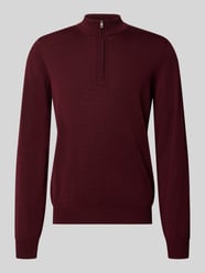bluza o kroju regular fit z czystej żywej wełny z kołnierzem zapinanym od MAERZ Muenchen - 29