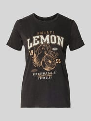 T-shirt w kroju regular fit z czystej Bawełna Model 'LUCY' od ONLY - 35