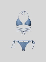 Bikini mit Strukturmuster von ROTATE Blau - 2