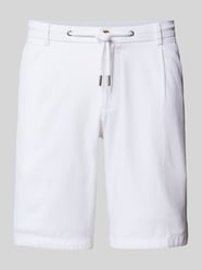 Slim Fit Shorts mit Kordelzug von bugatti - 26