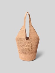 Torba plażowa z aplikacją z logo od Anine Bing - 16
