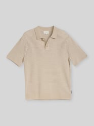 Koszulka polo o kroju regular fit z bawełny w imitacji dzianiny od Tom Tailor - 35