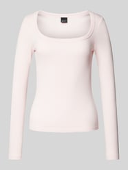 Longsleeve mit Feinripp von Gina Tricot Rosa - 2