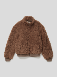 Sweatjacke mit Teddyfell Modell 'KONELLIE SHERPA BOMBER' von Only Braun - 20