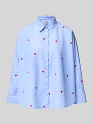 Regular fit overhemdblouse met motiefstitching, 'NEW LINA GRACE' van Only - 7