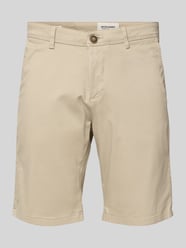 Regular Fit Bermudas mit Eingrifftaschen Modell 'IBOWIE' von Jack & Jones Beige - 24
