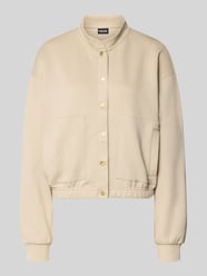 regular fit bomberjack met viscose model 'TALIA' van PIECES Beige - 23
