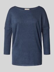 Sweter z dzianiny z mieszanki wiskozy z rękawem o dł. 3/4 model ‘JONE’ od FREE/QUENT - 47