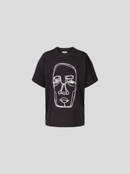 Oversized T-Shirt mit Motiv-Print von Preach Schwarz - 13