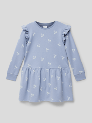 Jurk met motiefprint, model 'TRINA' van Name It Blauw - 47