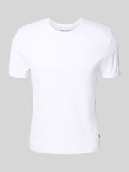 T-Shirt mit geripptem Rundhalsausschnitt von REVIEW - 39