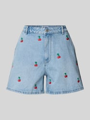 Korte jeans met stitchings en steekzakken van Review - 8
