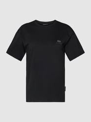 T-Shirt mit Logo-Stitching Modell 'Nina' von Napapijri Schwarz - 20