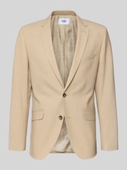 slim fit 2-knoops colbert met klepzakken model 'Allan' van DIGEL Beige - 37