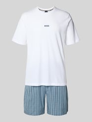 krój regular fit piżama z mieszanki bawełny model 'CHRIS PATTERN S SET' od BOSS - 27
