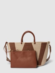 Handtasche in Flecht-Optik mit Label-Detail Modell 'RAID' von Weekend Max Mara Braun - 8