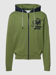 Bluza rozpinana z detalem z logo od Aeronautica Militare Zielony - 28