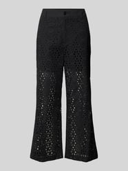 Wide leg broek met broderie anglaise van Liu Jo White - 25