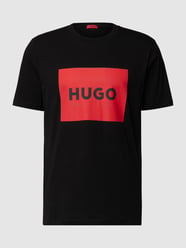 T-Shirt mit Brand-Schriftzug von HUGO Schwarz - 46