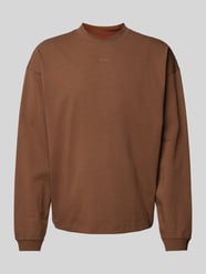 Sweatshirt met labeldetail, model 'Daposo' van HUGO Bruin - 15