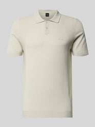 Poloshirt mit Logo Detail von BOSS Green Beige - 12
