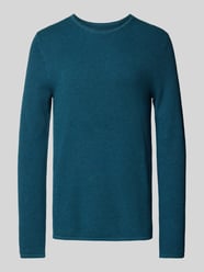 Regular Fit Strickpullover mit Strukturmuster von MCNEAL Blau - 47